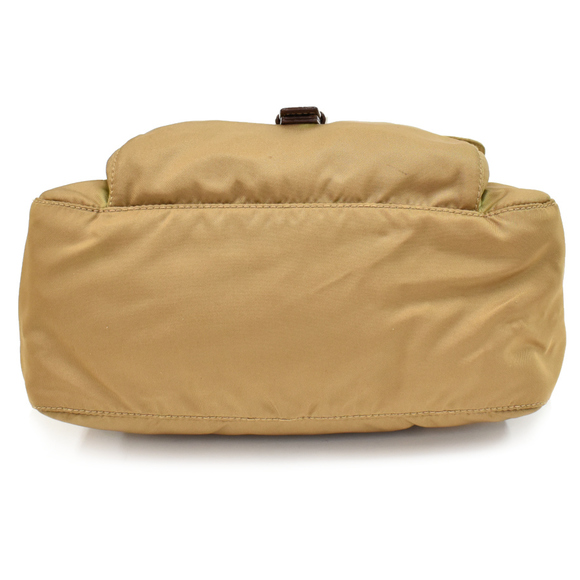 Prada Crossbody Shoulder Bag Nylon Leather Brown - Picture 4 of 9